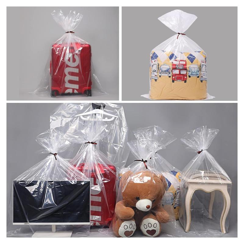 Large Transparent Inner Plastic Bags Toy Food Packag PE Low-pressure Flat Pocket Dust Moisture-proof Thin Storage Bag