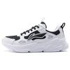 Flowing Fire Durable Shock Absorption Low-Top Casual Shoes Women Sneakers Black White AGCT388-5
