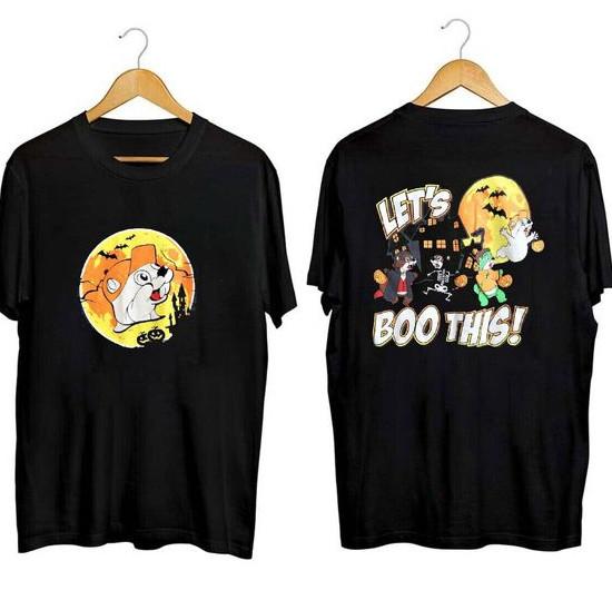 Buc-Ees Let''S Boo This Хэллоуинская футболка 2-сторонняя