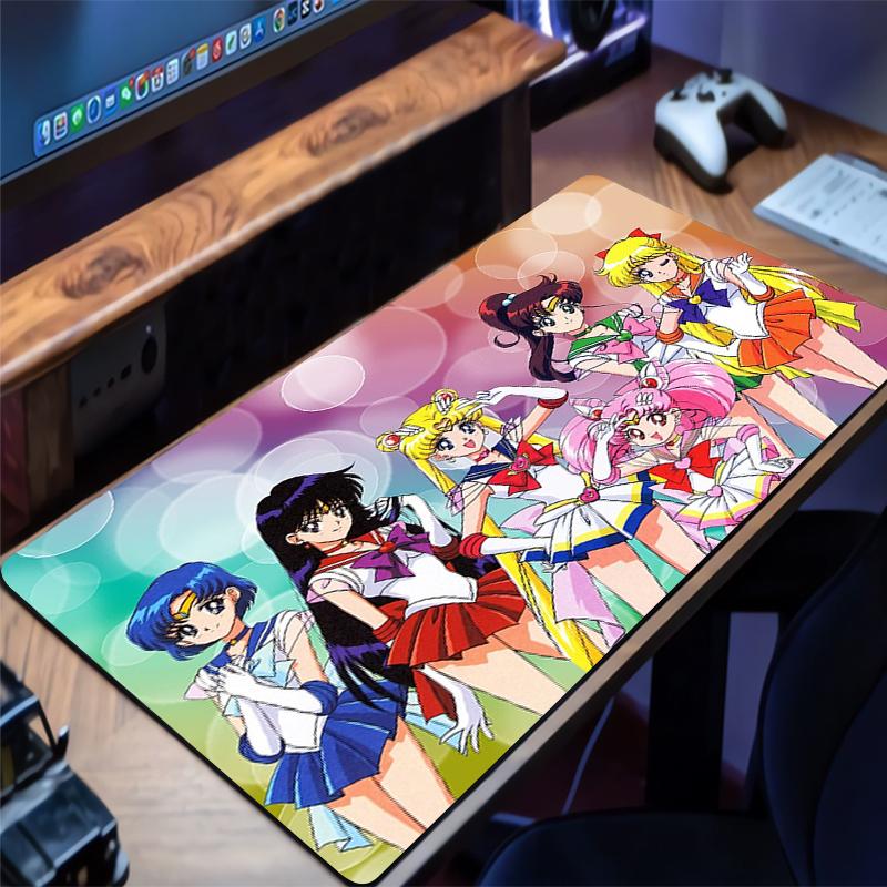 Mouse Pad SSailor Moon Computer Laptop Rug Anime Keyboard Mouse Mat Large Mousepad Keyboards Gamers Mouse Pads Desk Mat