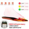 Heated Insoles 2000mAh with Remote Control Male and Female Winter Warm Insole Hiking Memory Sponge Insole Heated Insoles