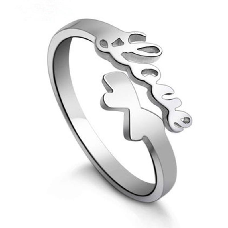 Stylish Opening Lore Ring Rings Silver Plated Ornament Fashion