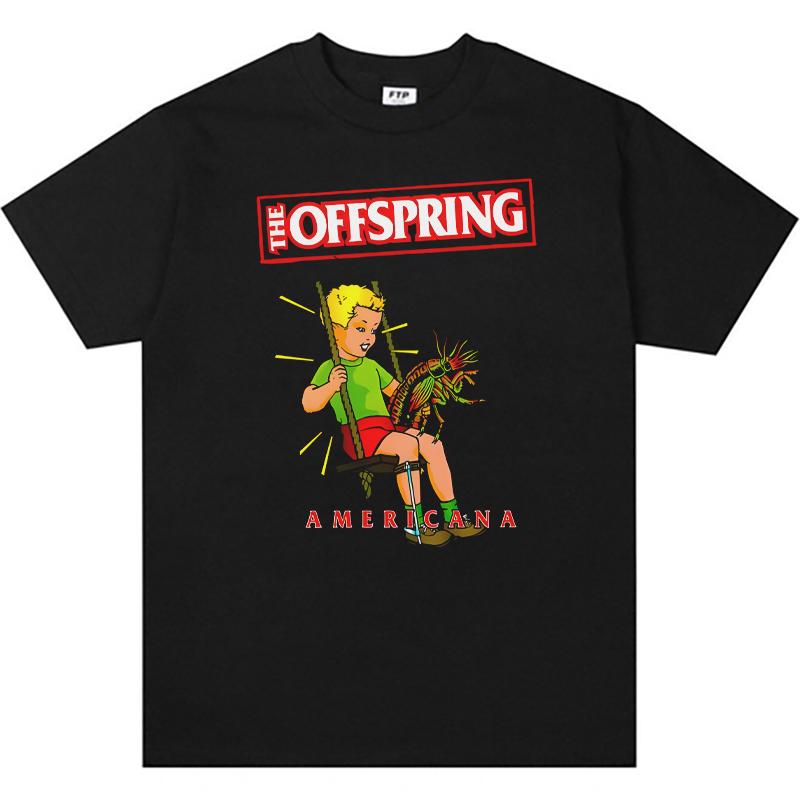 2025 The Offspring Punk Band American Vintage короткие рукава мужские и женские парные футболки из чистого хлопка высокого качества