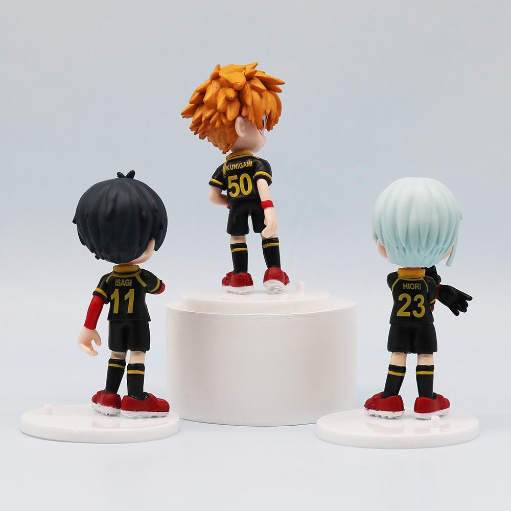 6 шт./набор BLUE LOCK Фигурка Модель Игрушки Аниме Nagi Bachira Meguru Barou Shouei Reo Mikage Кукла