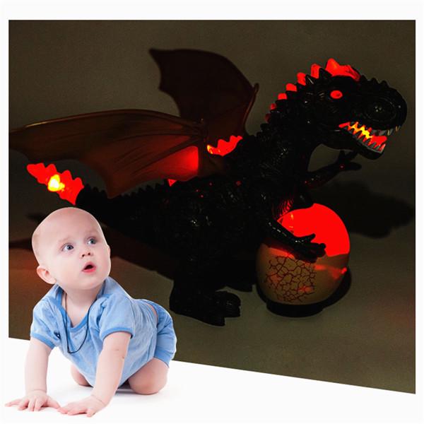 Электрические детские прогулочные фигурки динозавров T-Rex, игрушки со световыми звуковыми подарками 