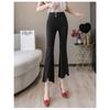 Korean Fashion Streetwear Summer High Waist Women's Skinny Tassel Capris Pants for Women Skinny Flare Pants Woman Trousers
