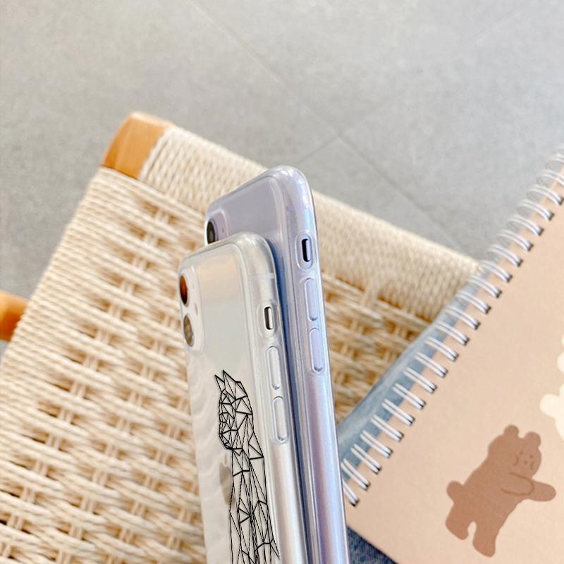 Мягкий силиконовый чехол с рисунком Cat Line для Samsung A55 35 M35 S24 Xiaomi Redmi Note 13 Pro iPhone Huawei Honor Realme Camera Защитный противоударный чехол