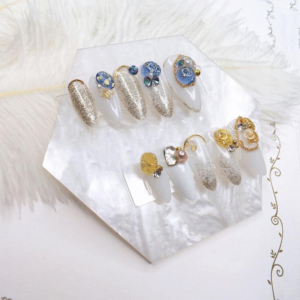 Color Mixing False Nail Tips Display Board Manicure Palette Color Paint Palette Nail Art Palette