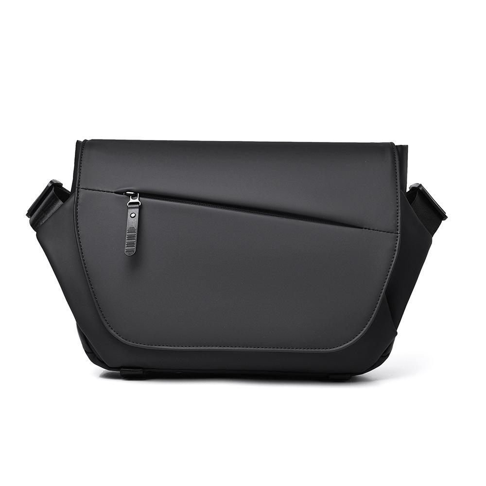 Однотонная мужская плечевая сумка большой вместимости, спортивная сумка через плечо для улицы