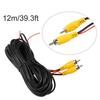 RCA 10M/12M/20M Video Cable For Car Rear View Camera Universal Wire with Detection Wire For Connecting Reverse Camera