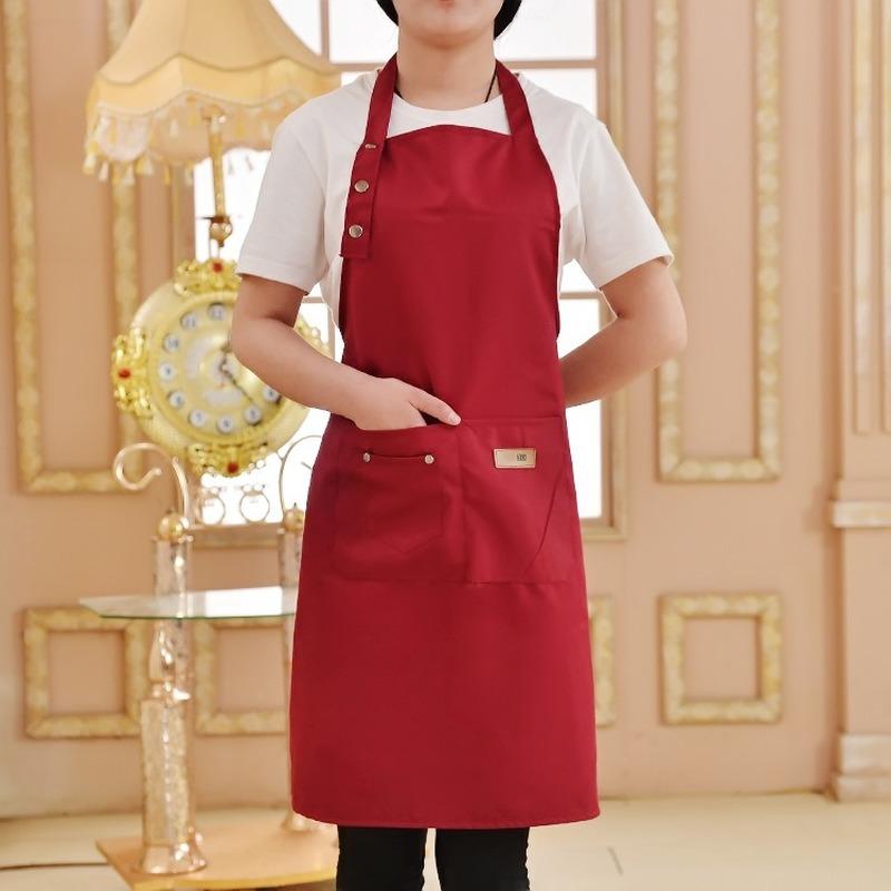 Canvas Aprons for Woman Men Kitchen Chef Work Apron for Grill Restaurant Bar Shop Cafes Beauty Nails Studios Uniform