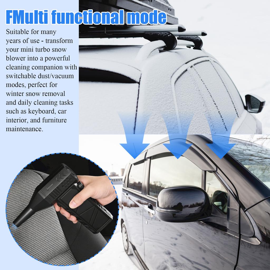 Снегоуборщик с магнитной насадкой и набором для чистки идеально подходит для уборки снега с транспортных средств и уборки дома.