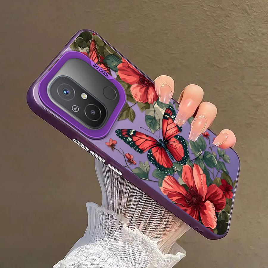 Case for Xiaomi Poco X3 Pro C61 C51 X3 NFC C50 Phone Cover Cartoon Butterfly