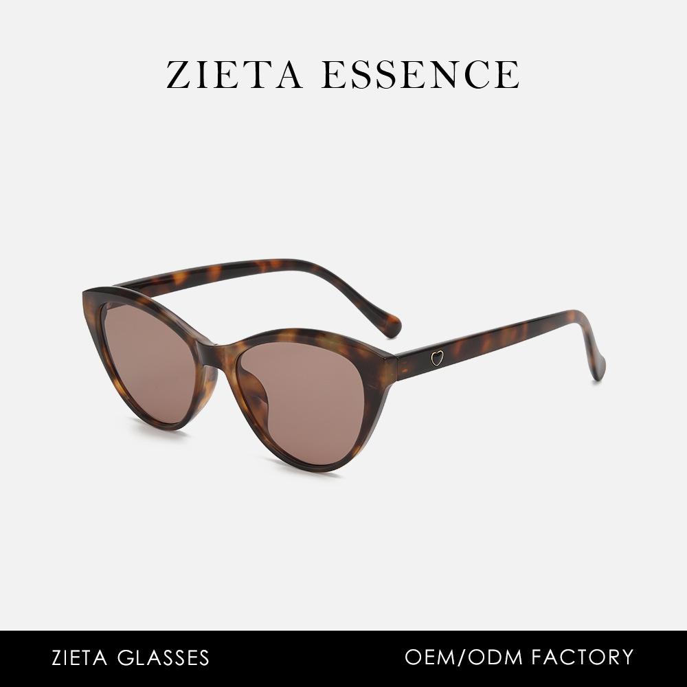 Солнцезащитные очки с оправой «кошачий глаз» в стиле ретро, очки для OOTD, очки высокой четкости, солнцезащитные очки для улицы в стиле «сетка» для крутых девчонок