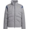 FW24 FUSTL Series P DJK Mid Removable Logo Warm Sports Casual Down Jacket Men Jacket Gray JM6174