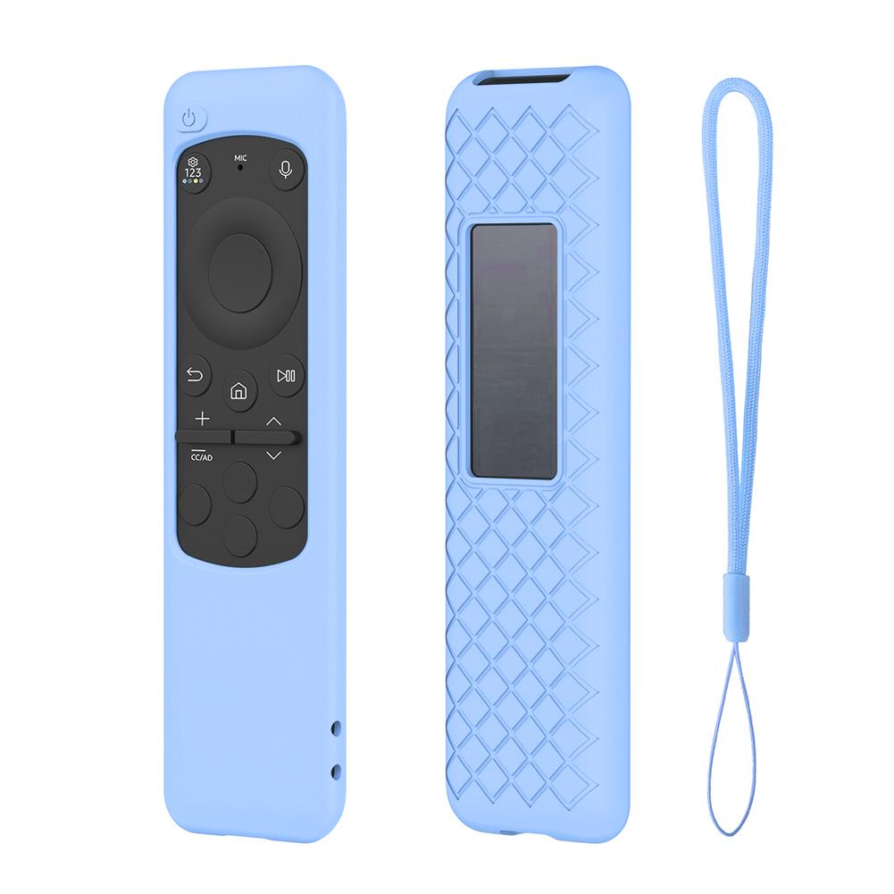 Remote Control Case Silicone Remote Control Cover Protector Shockproof with Lanyard for Samsung BN59-01432A 01432B