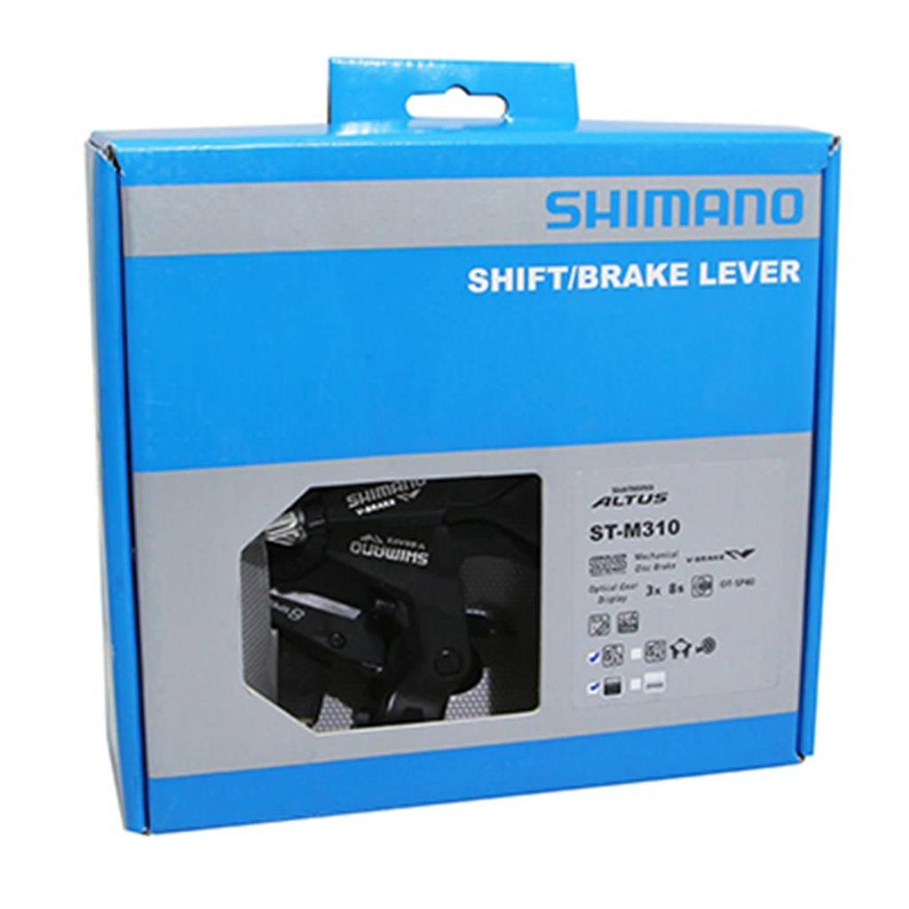 SHIMANO ST Lever черный левый и правый набор рычагов 3X8S 2 пальца ESTM3102PTA3L ST-M310