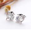 Exquisite Ladies Dolphin's Love Rhinestone Ear Stud Earrings With Timeless Design