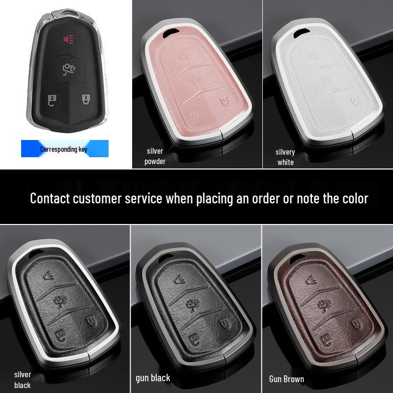 Защитный чехол для ключа Cadillac: Подходит для XT4, XT5, XT6, CT4, CT5 - Оригинальный чехол для ключа автомобиля с пряжкой.