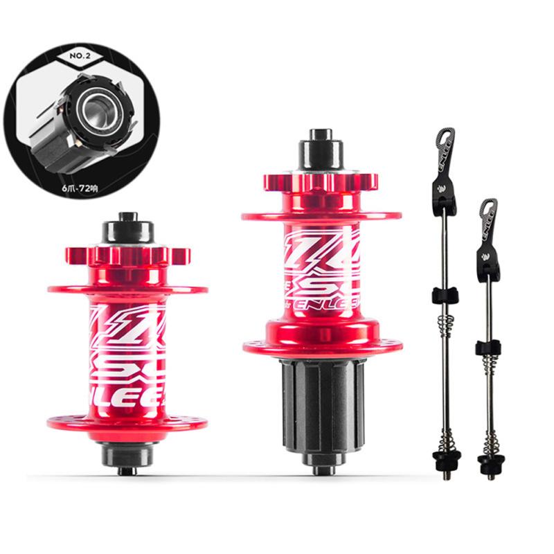 Ступица для горного велосипеда из алюминиевого сплава, 6 гвоздей, 5 подшипников, 32 отверстия, 8–11 скоростей, быстросъемная ступица дискового тормоза