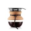 BODUM POUR OVER Drip Coffee Maker with Stainless Steel Mesh Filter, 500ml, and Cork Cover (Authentic) 11592-109