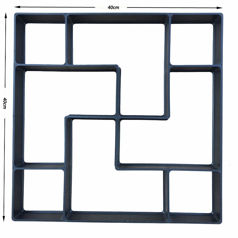DIY Manual Concrete Paving Mold, Household Garden Walkway Making Tool, Self-made Cement Brick Path Mould