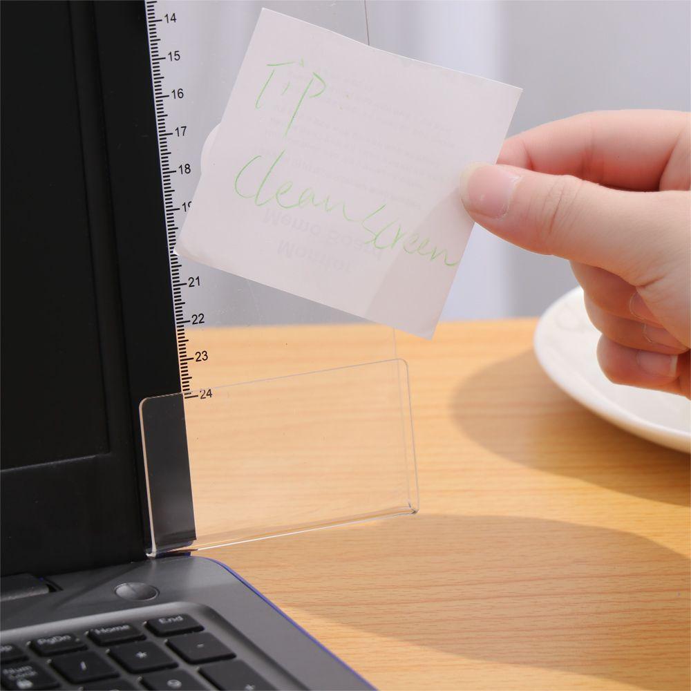 Record Stationery PC Screen Message Memo Board Remind Memo Pad Label sticker Desktop Plastic Holder