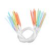 Multicolor Plastic Circular Tube Knitting Needles Kit Sweater Needle Set 12 PCS (80CM)
