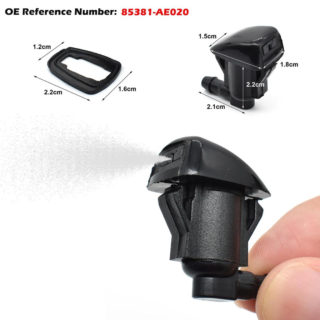 2 шт. форсунка для омывателя лобового стекла автомобиля 85381-AE020 для Toyota E120 Corolla Camry Sienna Avensis T25 Corsa XV30 Hilux