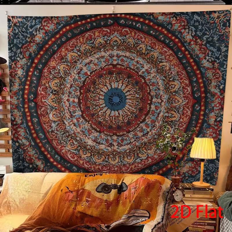 2D Художественный Винтажный Восточный Гобелен для Boho Контент-Креативности и Домашнего Декора