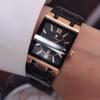 Dien Men's Watch Gold Wristwatch Men's Gold Metal Watch Square Square Watch Men's Gift,Korean Popular Watches