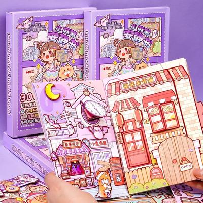Милый Декоративный Стикер-Книга K-pop Материал для DIY Мультяшная Ватная Бумага Журнал PET Материал Декорация Стикерами