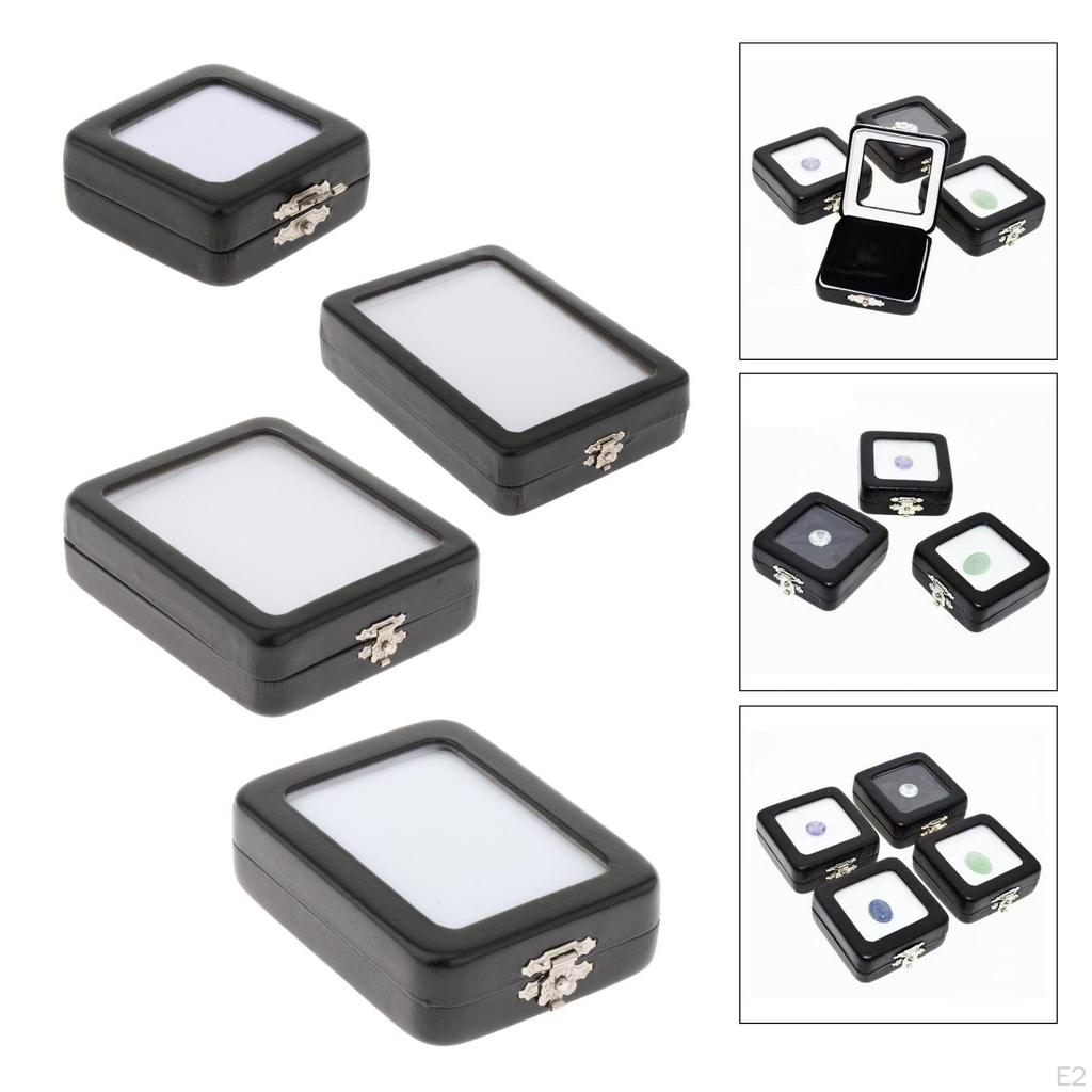 Коробка для демонстрации бриллиантов с прозрачной крышкой. Хранение ювелирных изделий для выставок и ярмарок.