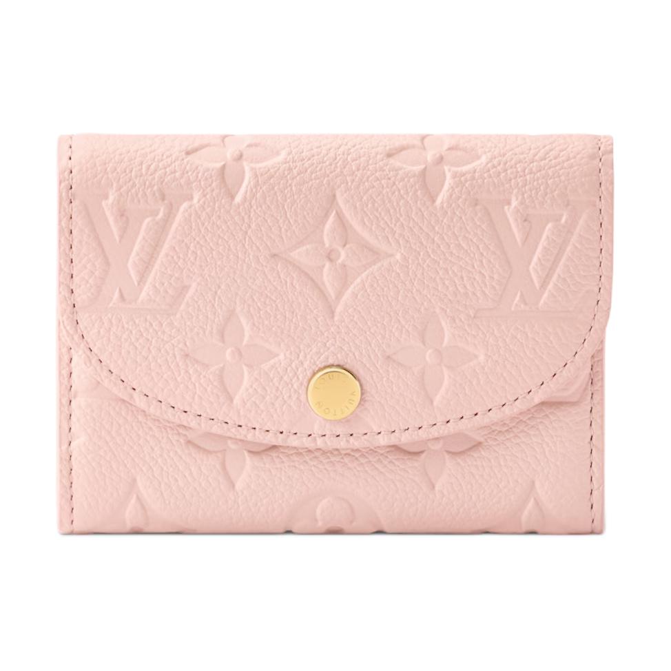 Louis Vuitton Кошелек женский из кожи с застежкой-кнопкой и монограммой Rosalie, розовый M26894
