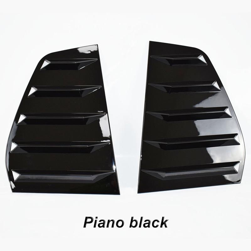 2PCS Car Side Shutter Rear Window Modified Sports Vent Spoiler Trim Fit for VW Golf GTI R Mk6 Car Styling Accessories