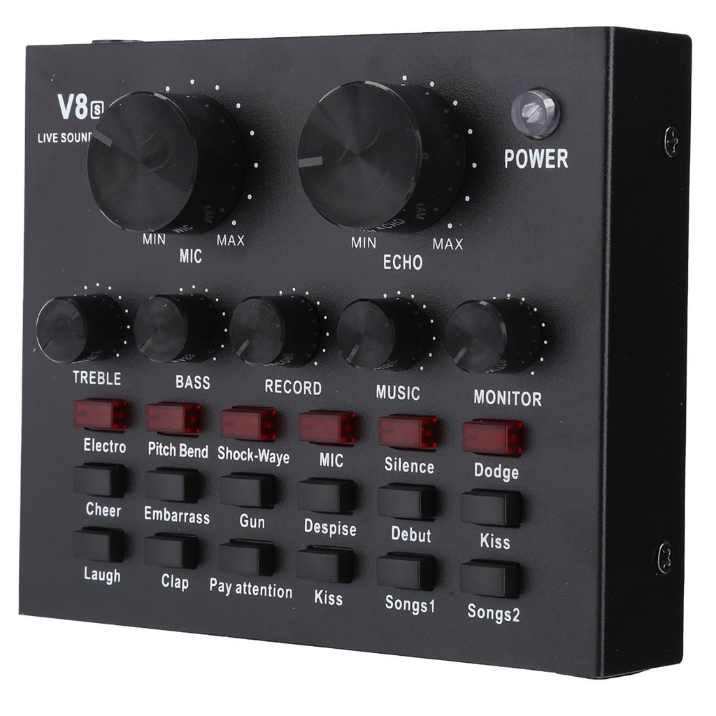 V8 Live Broadcast Sound Card Мобильный телефон USB Host Многофункциональный компьютер Караоке