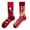 Asymmetric Cartoon Mid-Calf Cotton Socks for Men and Women - Trendy European & American Fashion