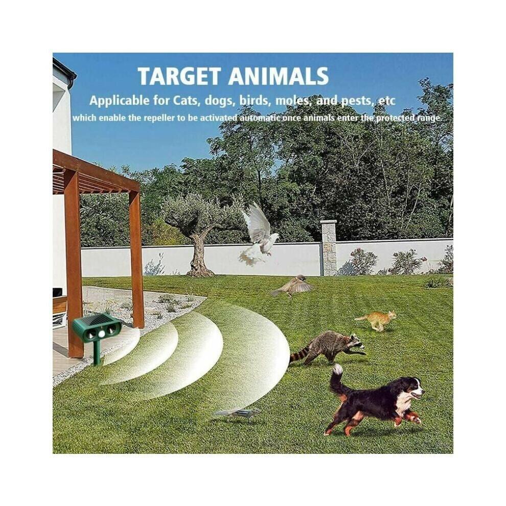 Advanced Motion Sensor Animal Repellent, Solar-Powered Outdoor Protection for Your Garden Sanctuary