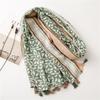 Summer Ventilate 85*180cm Luxury Ladies Soft Women Viscose Scarf Female Cotton Linen Feeling Shawl Tassel Muslim Hijab