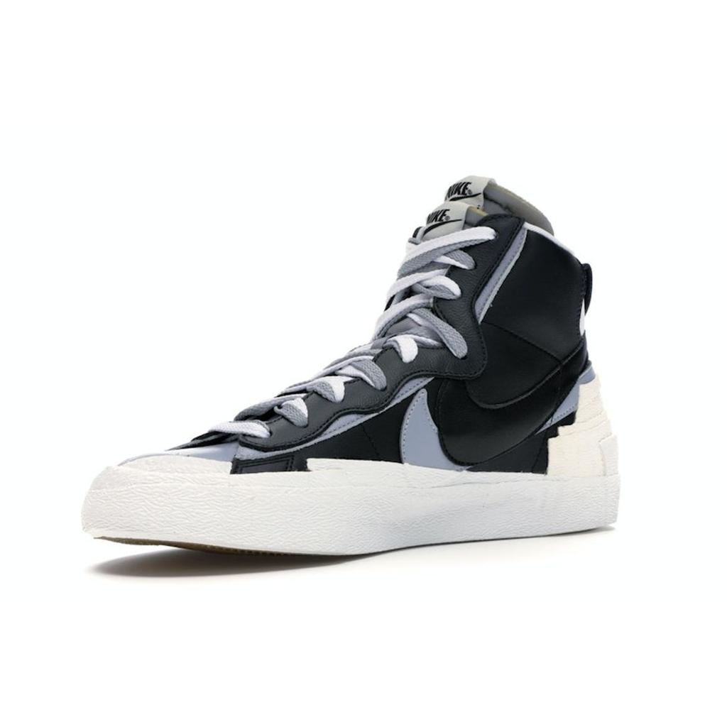 Sacai x Nike Blazer Mid Черно-серые Унисекс Кроссовки черно-антрацитовые BV0072-002