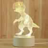 Children's lamp in the shape of a dinosaur LED 3D 3 light modes Engraved