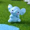 DIY Resin Animal Model Cartoon Elephant Micro Landscape Funny Elephant Ornaments  Garden Supplies