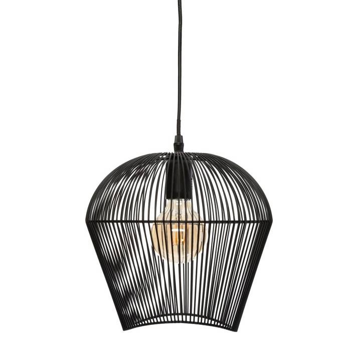 Suspension filaire "Jena" métal noir D26cm - Atmosphera createur d'interieur
