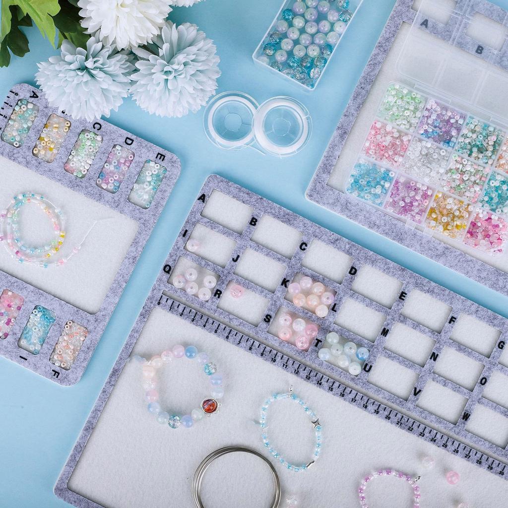 Многофункциональная доска-органайзер для бисера для DIY рукоделия и профессиональных дизайнерских проектов Нескользящий фетровый коврик для бисероплетения