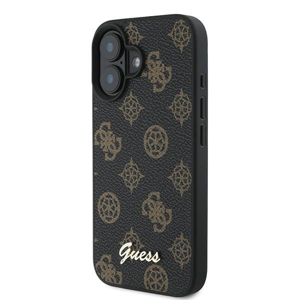 Guess Guhmp16Mpgpysk Iphone 16 Plus 6.7 Czarny/Black Hardcase Pu Peony Script Magsafe