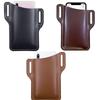 Men's Leather Phone Holster for Belt Outdoor Casual Running Sports Vertical Cell Phone Holder Pouch