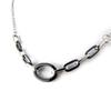 [L0370] - Стальное колье «Хореография» из черной керамики