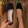 2024 Hot Sale Ladies Shoes One Kick Women Flats Autumn Square Toe Solid Solft Sole Light Casual Flats Comfortable Shallow Shoes