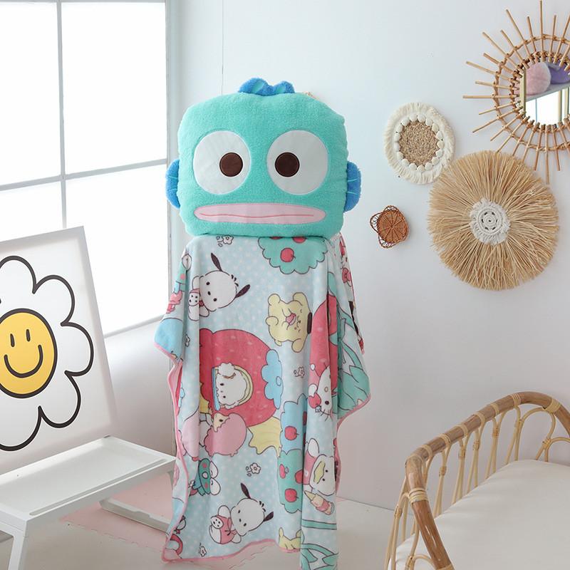 Плюшевая подушка Sanrio Hangyodon с вышивкой для гостиной и спальни