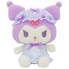 Nakajima Corporation Sanrio Characters Nightcap Ribbon Kuromi Plush Toy, Small, 213839-25, H25 X W22 X D15cm
